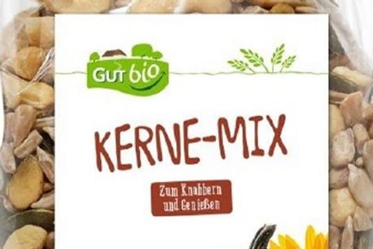 Aldi Nord und Aldi Süd rufen den Bio-Kerne-Mix mit dem Mindesthaltbarkeitsdaten zwischen dem 15.