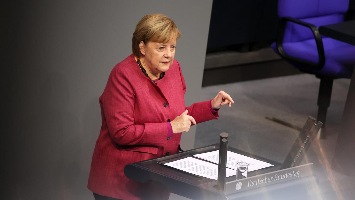 Bundeskanzlerin Angela Merkel: Die Kanzlerin verteidigt den Teil-Lockdown.