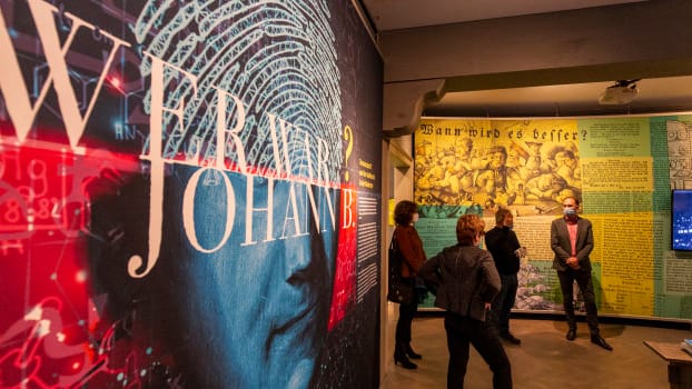 Blick in die Trommsdorff-Schau im Erfurter Stadtmuseum: Kurz bevor das ganze Land im November in einen Teil-Lockdown geht, wird die Ausstellung eröffnet.