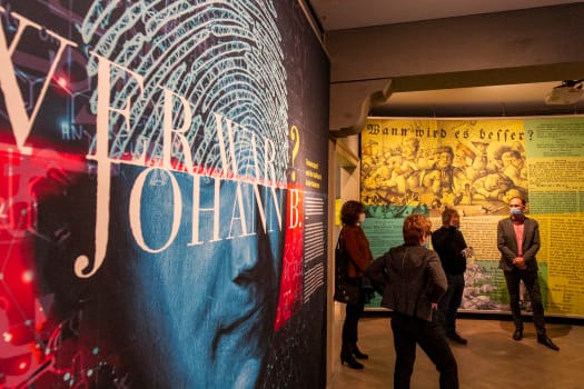 Blick in die Trommsdorff-Schau im Erfurter Stadtmuseum: Kurz bevor das ganze Land im November in einen Teil-Lockdown geht, wird die Ausstellung eröffnet.