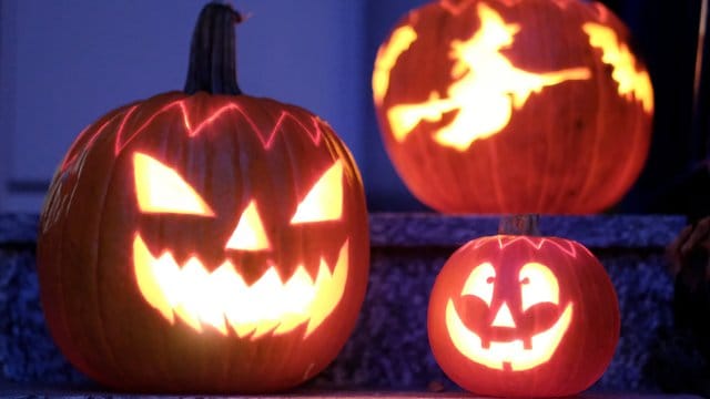 Geschnitzte Halloween-Kürbisse rausstellen ist auch in Corona-Zeiten ohne Gefahr erlaubt. Geschnitzte Halloween-Kürbisse rausstellen ist auch in Corona-Zeiten ohne Gefahr erlaubt.