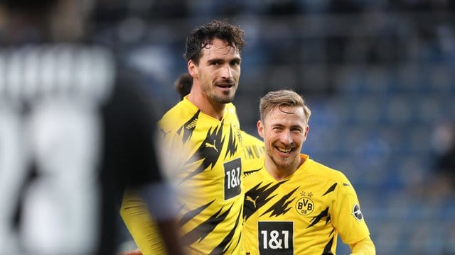 Dortmunder Matchwinner in Bielefeld: Mats Hummels (r).
