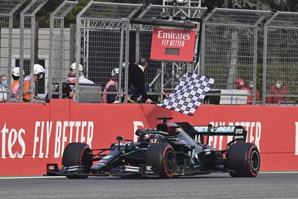 Lewis Hamilton hat auch den Großen Preis in Imola gewonnen.