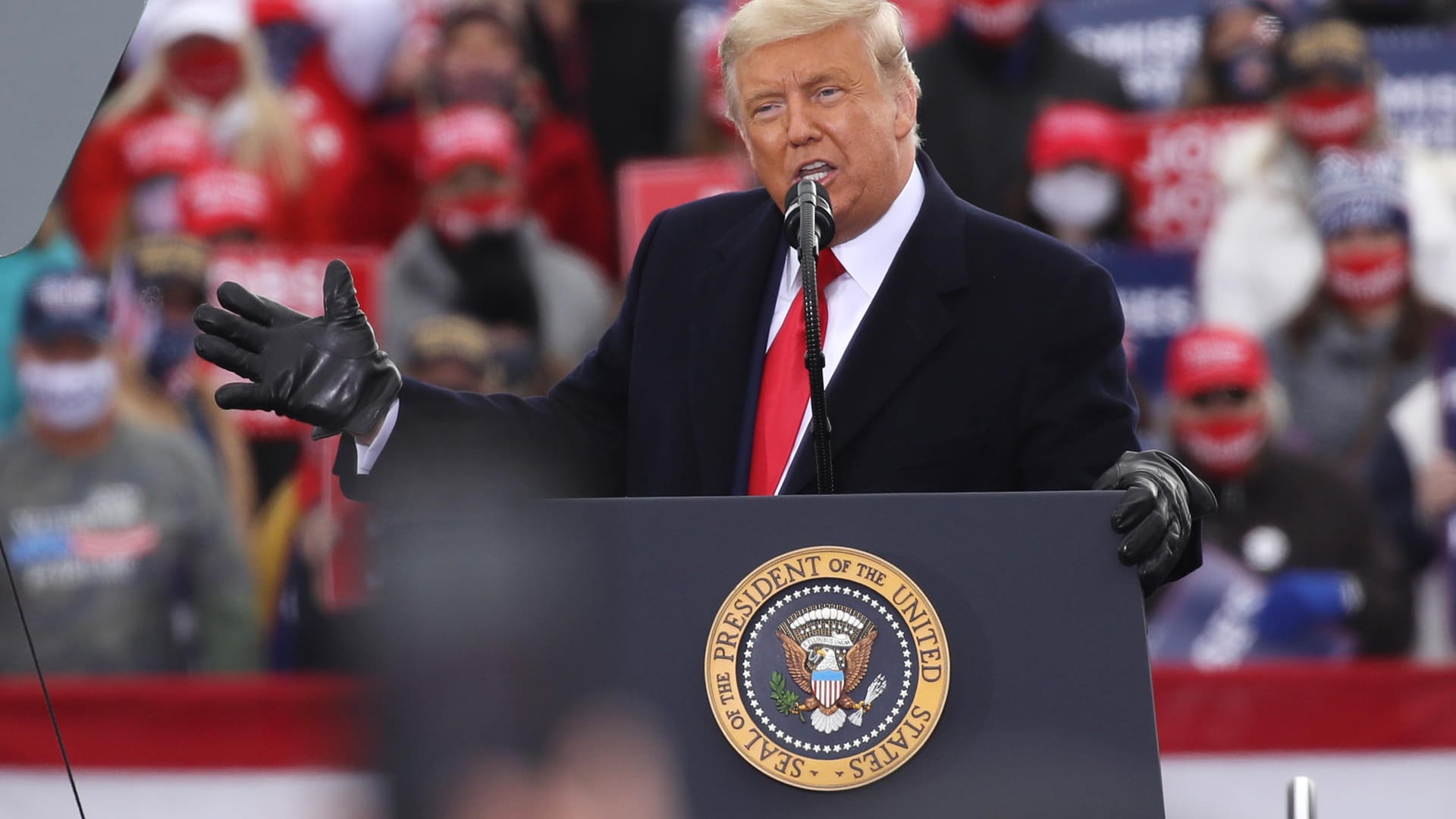 Donald Trump in Reading (Pennsylvania): Vorbereitungen auf eine mögliche Niederlage.