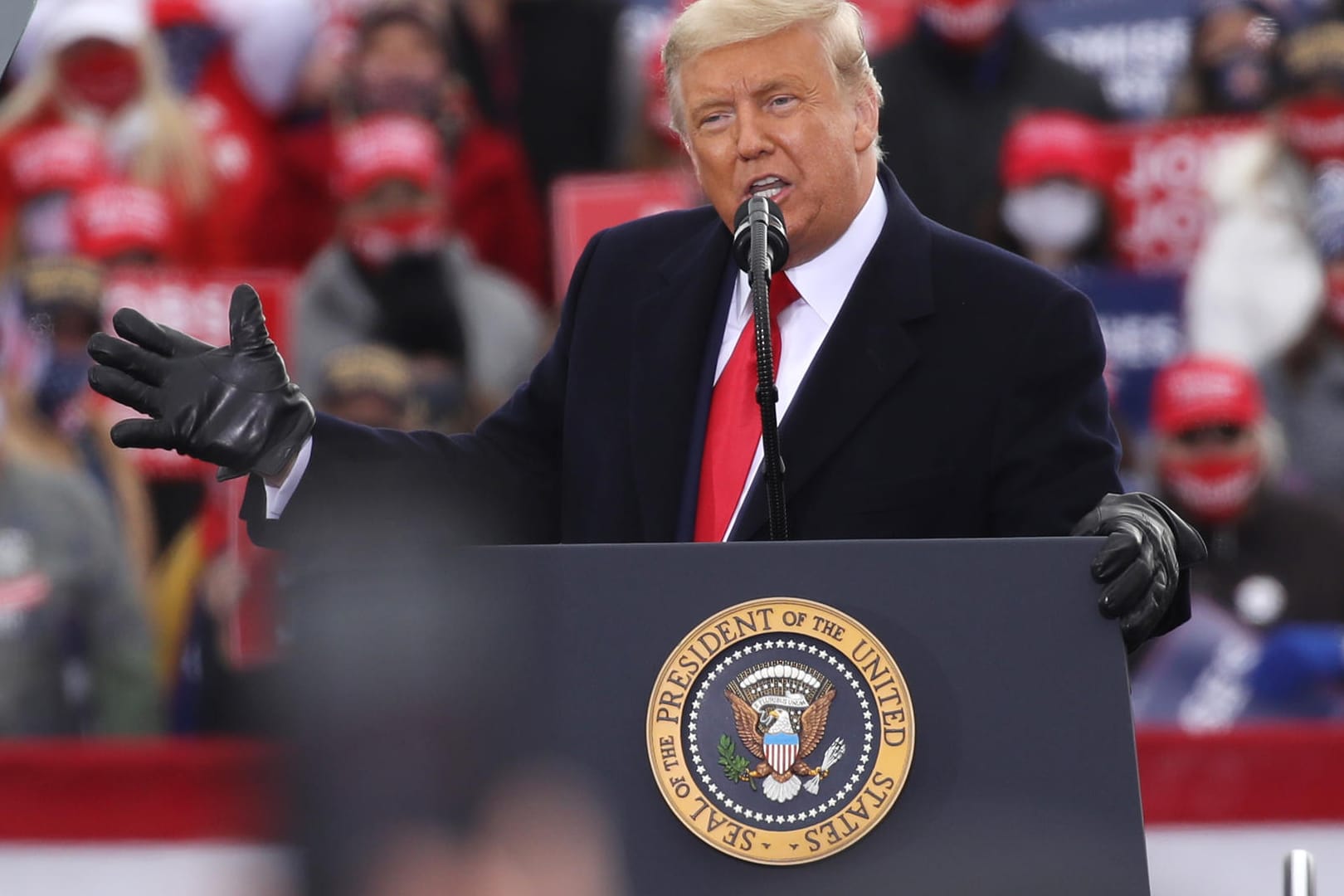 Donald Trump in Reading (Pennsylvania): Vorbereitungen auf eine mögliche Niederlage.