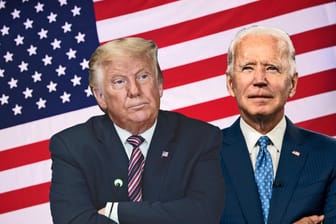 Donald Trump (l.) und Joe Biden: Es gibt in den USA keine Wahlbehörde, die zeitnah die Ergebnisse für das ganze Land bekanntgeben würde.