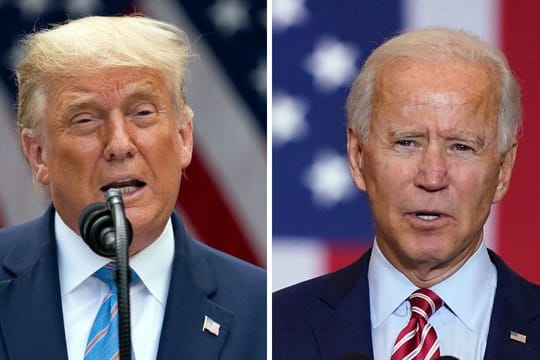 Donald Trump bewirbt sich um eine zweite und verfassungsgemäß letzte Amtszeit, der frühere Vizepräsident Joe Biden will ihn ablösen.