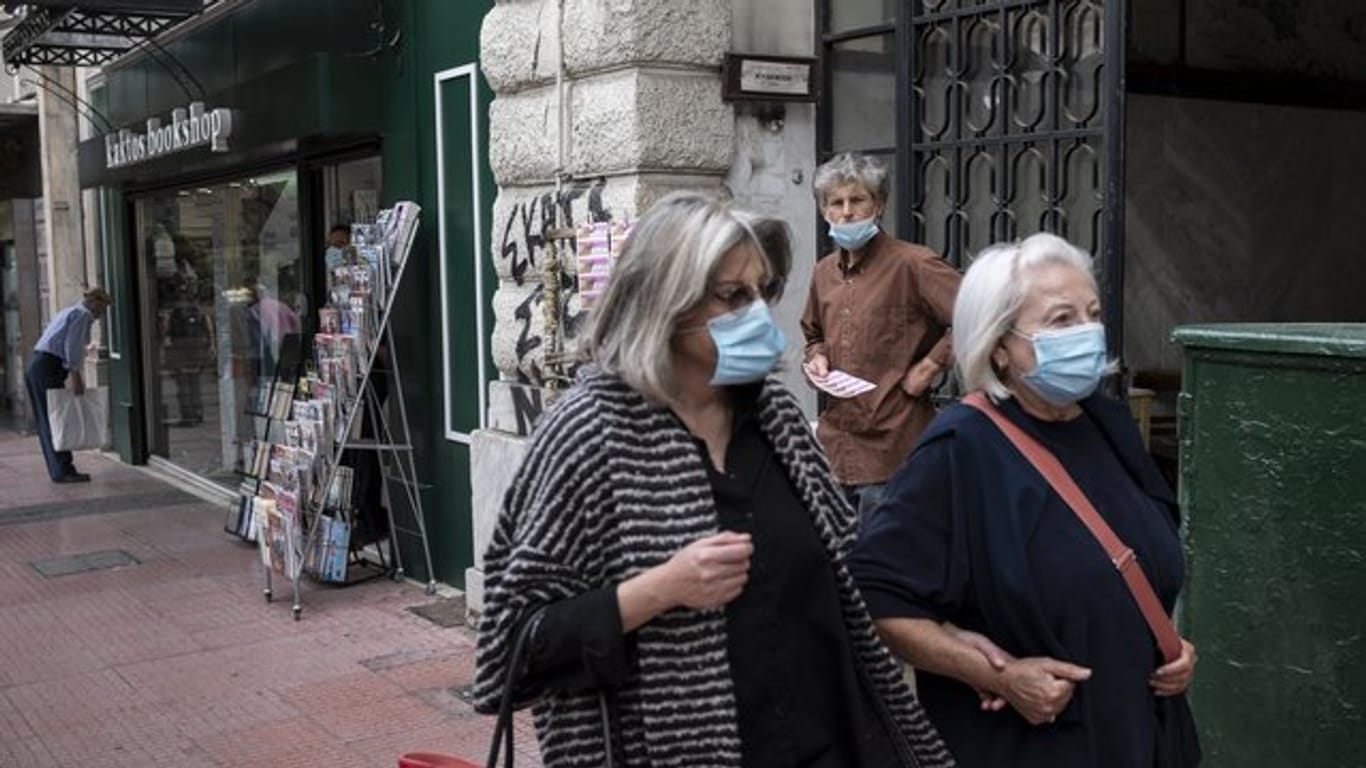 In ganz Griechenland gilt Maskenpflicht.