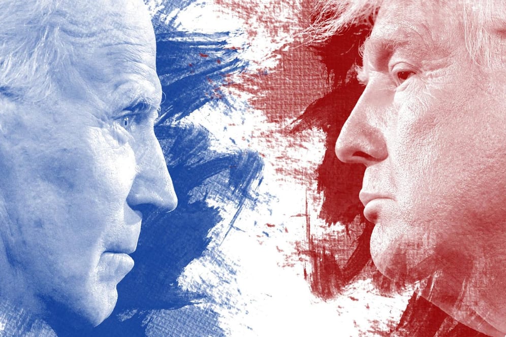 Wahlnacht in den USA: Joe Biden und Donald Trump kämpfen um die Präsidentschaft.