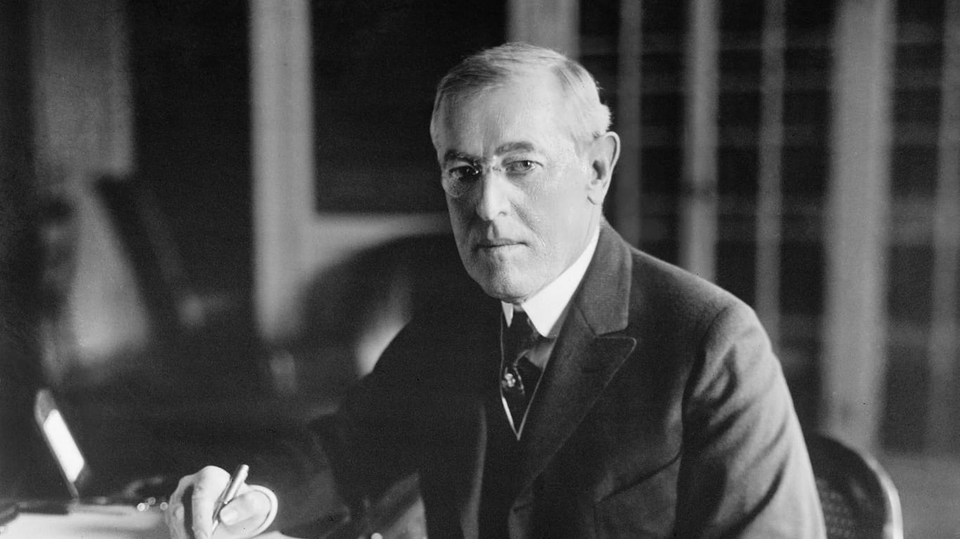 Woodrow Wilson: Das 28. Staatsoberhaupt der USA gilt als großer Präsident, Wilson war aber ein Anhänger der Rassentrennung in den USA.