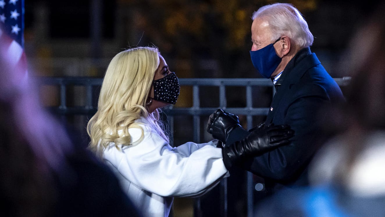 Lady Gaga und Joe Biden: Die Sängerin unterstützt den Präsidentschaftskandidaten.