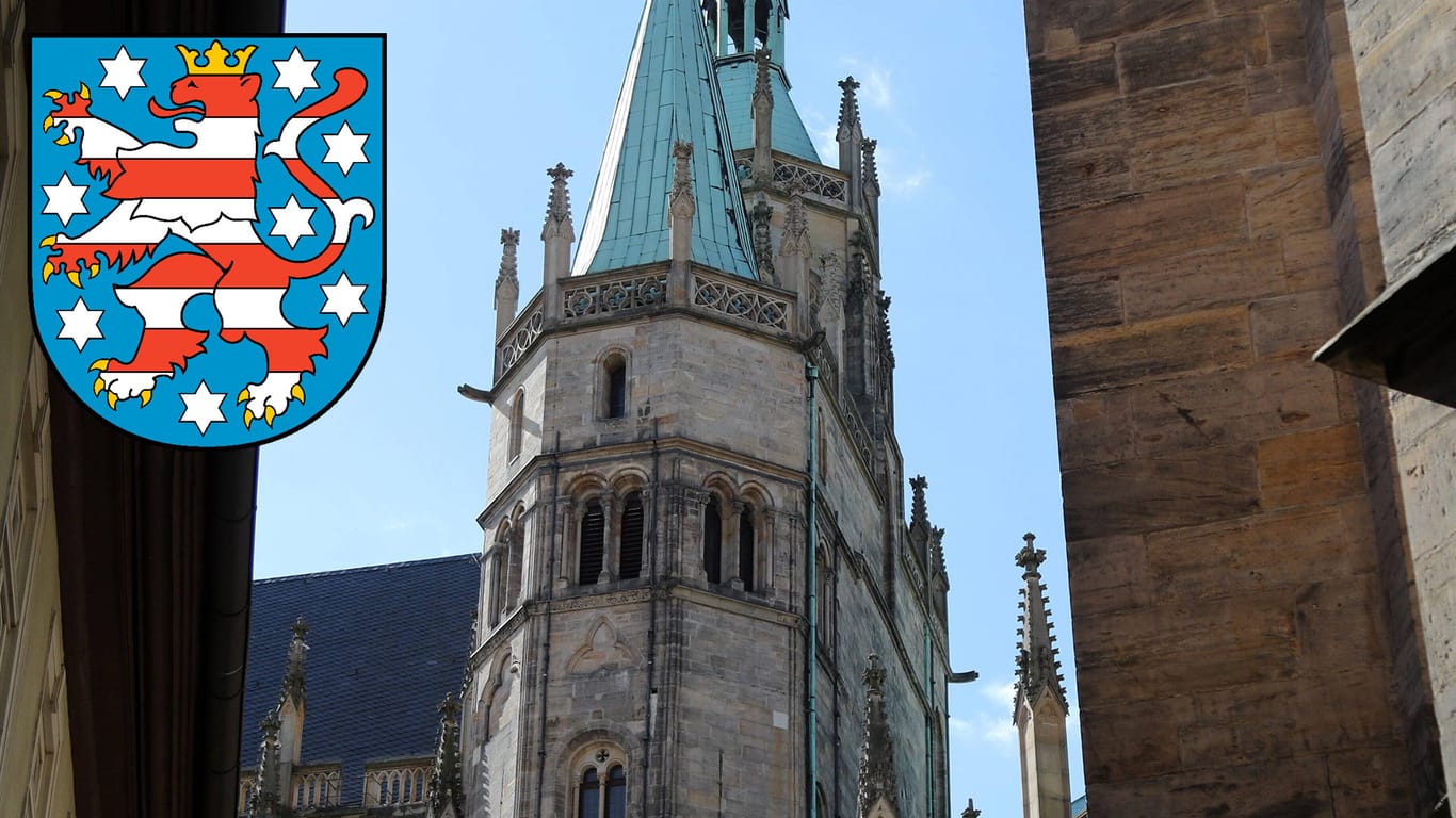 Blick auf den Erfurter Dom St.Marien