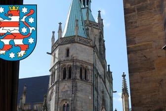 Blick auf den Erfurter Dom St.Marien