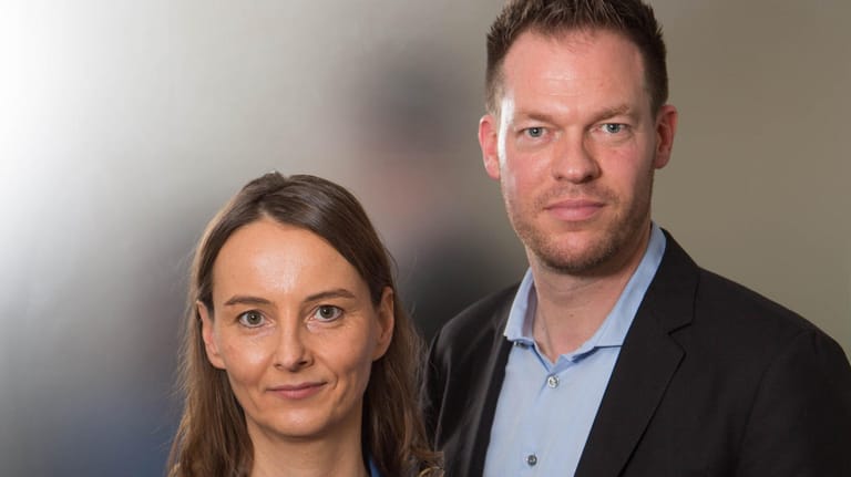 Die Wirtschaftswoche-Reporter Melanie Bergermann und Volker ter Haseborg.