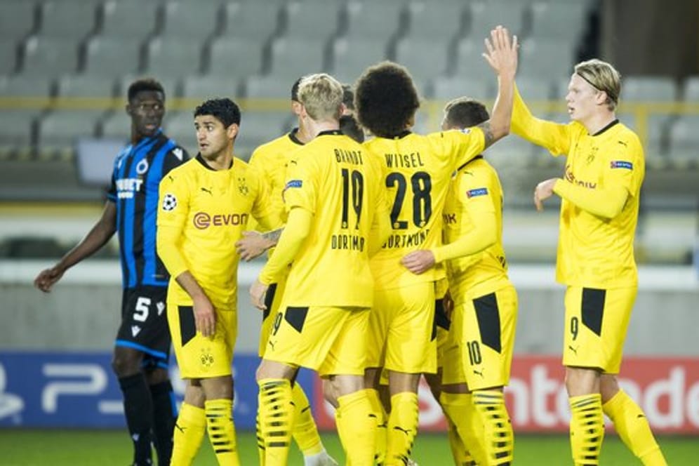 Borussia Dortmund setzte sich locker beim FC Brügge durch.