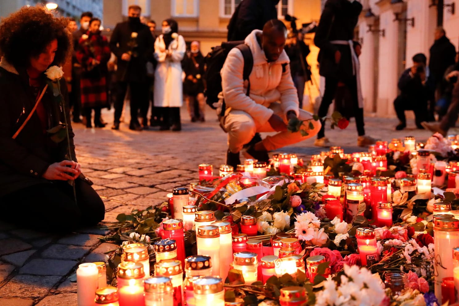 Der Anschlagsort in Wien: Der Verfassungsschutz warnt vor Nachahmungstätern.