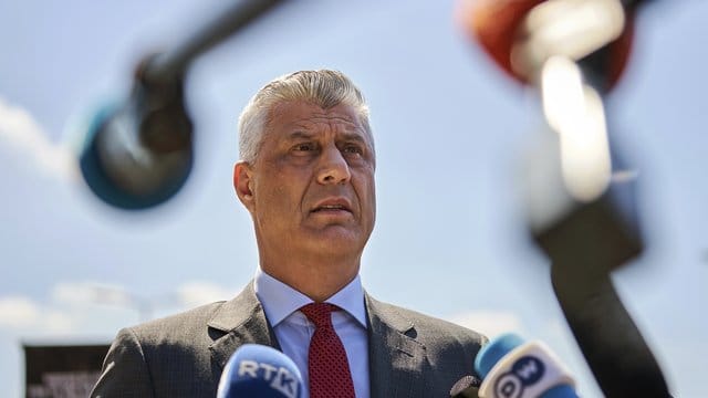 Hashim Thaci im Juli in Den Haag.