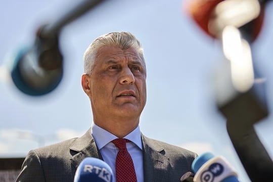 Hashim Thaci im Juli in Den Haag.