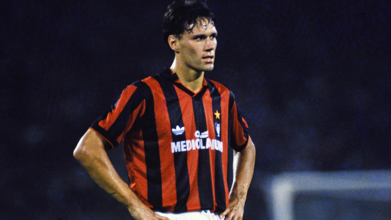 Marco van Basten: Mit dem AC Milan gewann der Niederländer zwei Mal den Europapokal der Landesmeister.