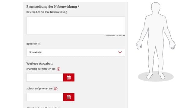 Auf dem Portal "nebenwirkungen.