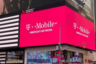 Der Mobilfunkprovider T-Mobile US wirbt in New York.