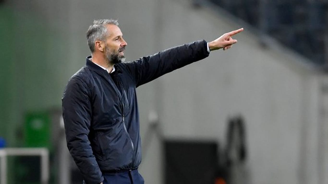 Ist mit Gladbach in Leverkusen gefordert: Borussia-Coach Marco Rose.