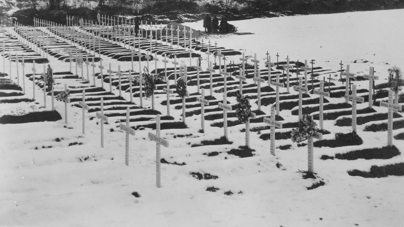 Militärfriedhof in Frankreich: Zahlreiche der Toten starben an der Spanischen Grippe.