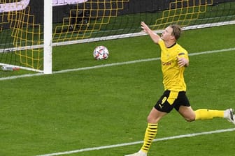 Auf dem Wege zur Perfektion, nach Dortmunds Sportdirektor Zorc: Erling Haaland bejubelt ein Tor.