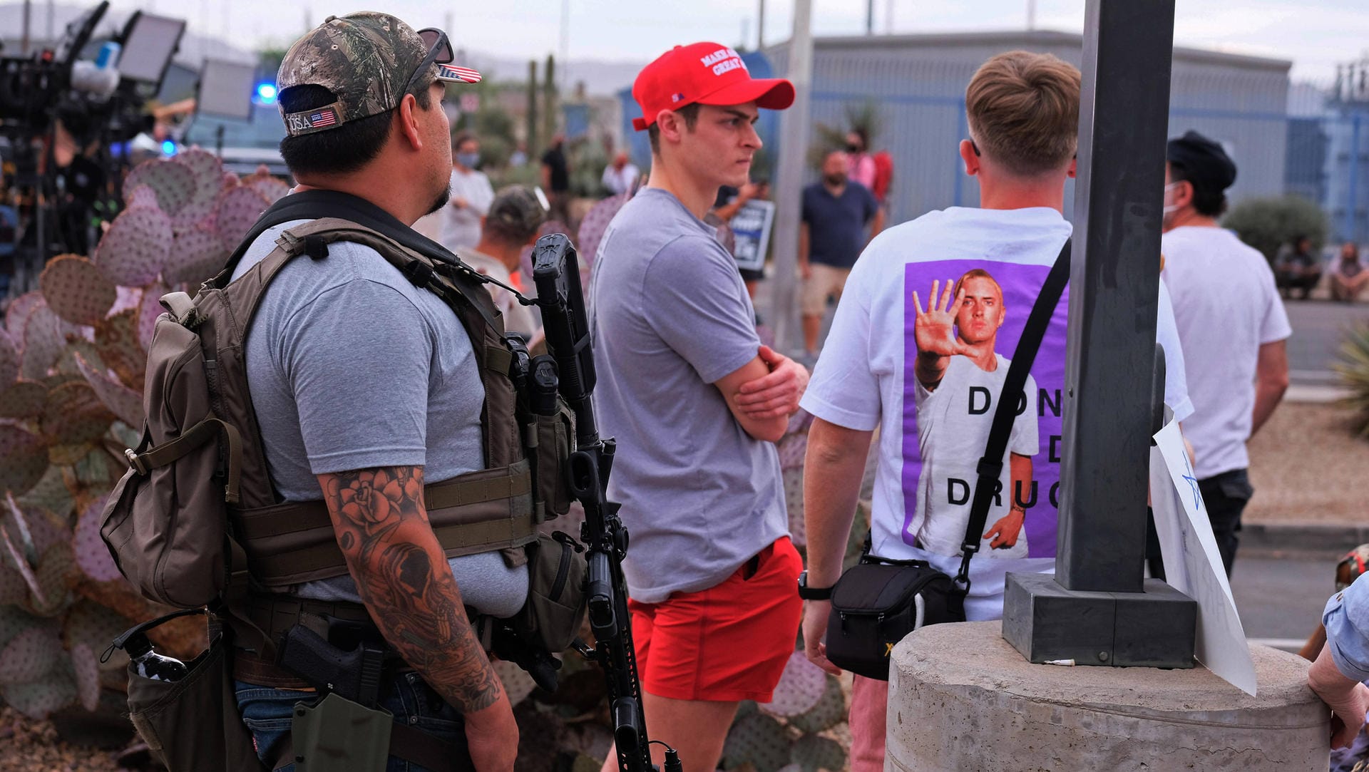 Phoenix, Arizona: Trump-Unterstützer sind enttäuscht.