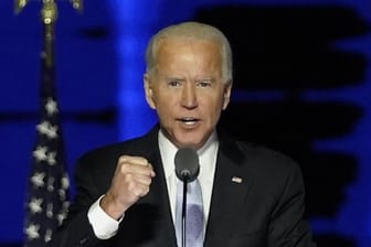 Joe Biden bei einer Ansprache nach der Wahl.