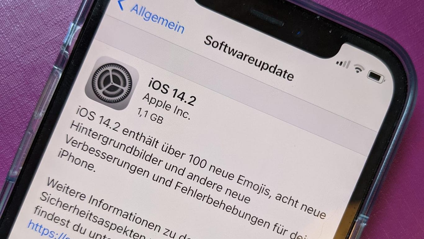 Apple iPhone: Das Update auf Version 14.2 ist auch sicherheitsrelevant.