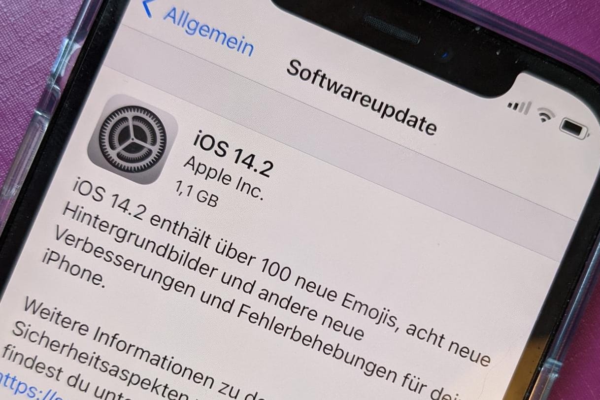 Apple iPhone: Das Update auf Version 14.2 ist auch sicherheitsrelevant.