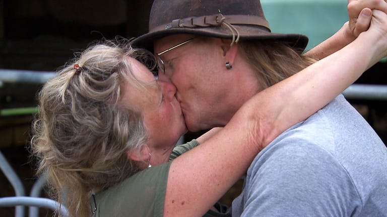 Steffi und Lutz: Die beiden hatten ihren ersten Kuss.
