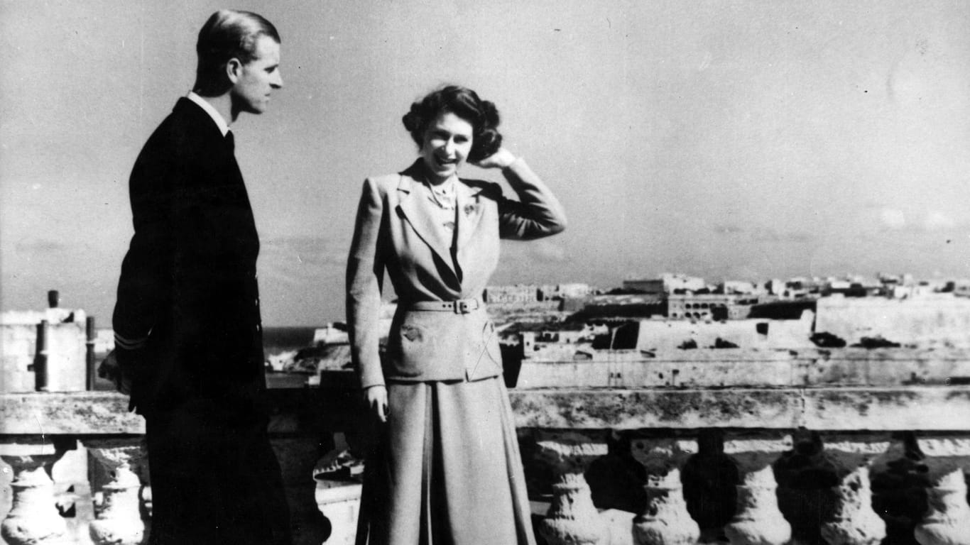 Prinz Philip und Prinzessin Elizabeth: Nach ihrer Hochzeit lebten sie zwei Jahre lang auf Malta.