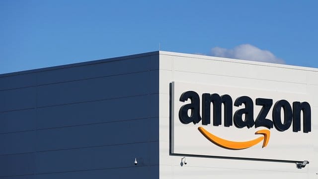 Außenansicht des neuen Amazon-Logistikzentrums.