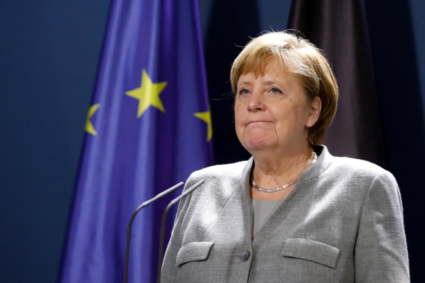 Kanzlerin Angela Merkel nach der EU-Videokonferenz: Die EU-Spitzen wollen mehr Kontrollen an der Außengrenze.