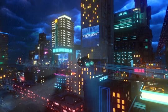 Schauplatz von "Cloudpunk" ist die Metropole Novalis.