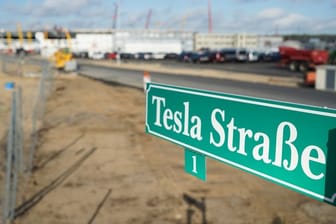 Der Bau der Tesla-Fabrik in Grünheide macht Fortschritte.