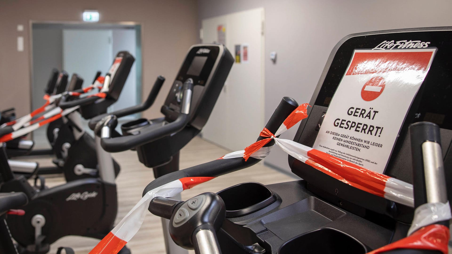 Geschlossenes Fitnessstudio: In Bayern wurde die Schließung der Studios als rechtswidrig erklärt. (Symbolbild)