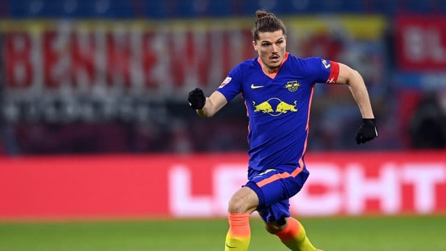 Richtet kritische Worte an die UEFA: Leipzig-Kapitän Marcel Sabitzer. Richtet kritische Worte an die UEFA: Leipzig-Kapitän Marcel Sabitzer.