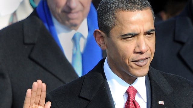 Barack Obama leistet am 20.