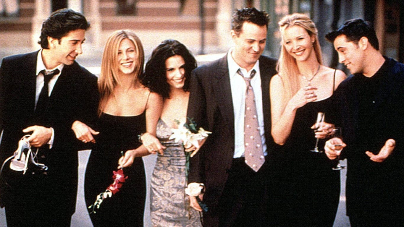 Die "Friends"-Stars: David Schwimmer, Jennifer Aniston, Courteney Cox, Matthew Perry, Lisa Kudrow und Matt Le Blanc.