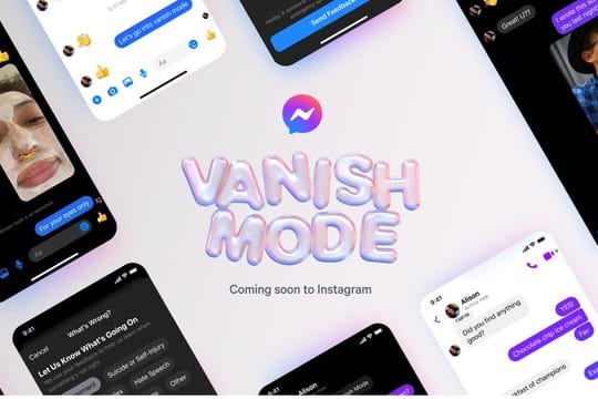 Peinlich gibt's nicht mehr: Der Vanish Mode für Instagram und Facebook Messenger soll alles ausputzen.