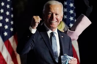 Joe Biden: Der ehemalige Vize-Präsident und zukünftige Präsident konnte nach US-Prognosen auch den umkämpften Bundesstaat Georgia für sich entscheiden.