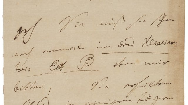 Der Brief Ludwig van Beethovens ist in den USA für 275. Der Brief Ludwig van Beethovens ist in den USA für 275.