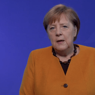 Kanzlerin Angela Merkel in ihrem Video-Podcast: "Das Virus wird noch eine ganze Weile unser Leben bestimmen. Das bedeutet auch, dass wir uns nicht unbeschwert direkt begegnen können."