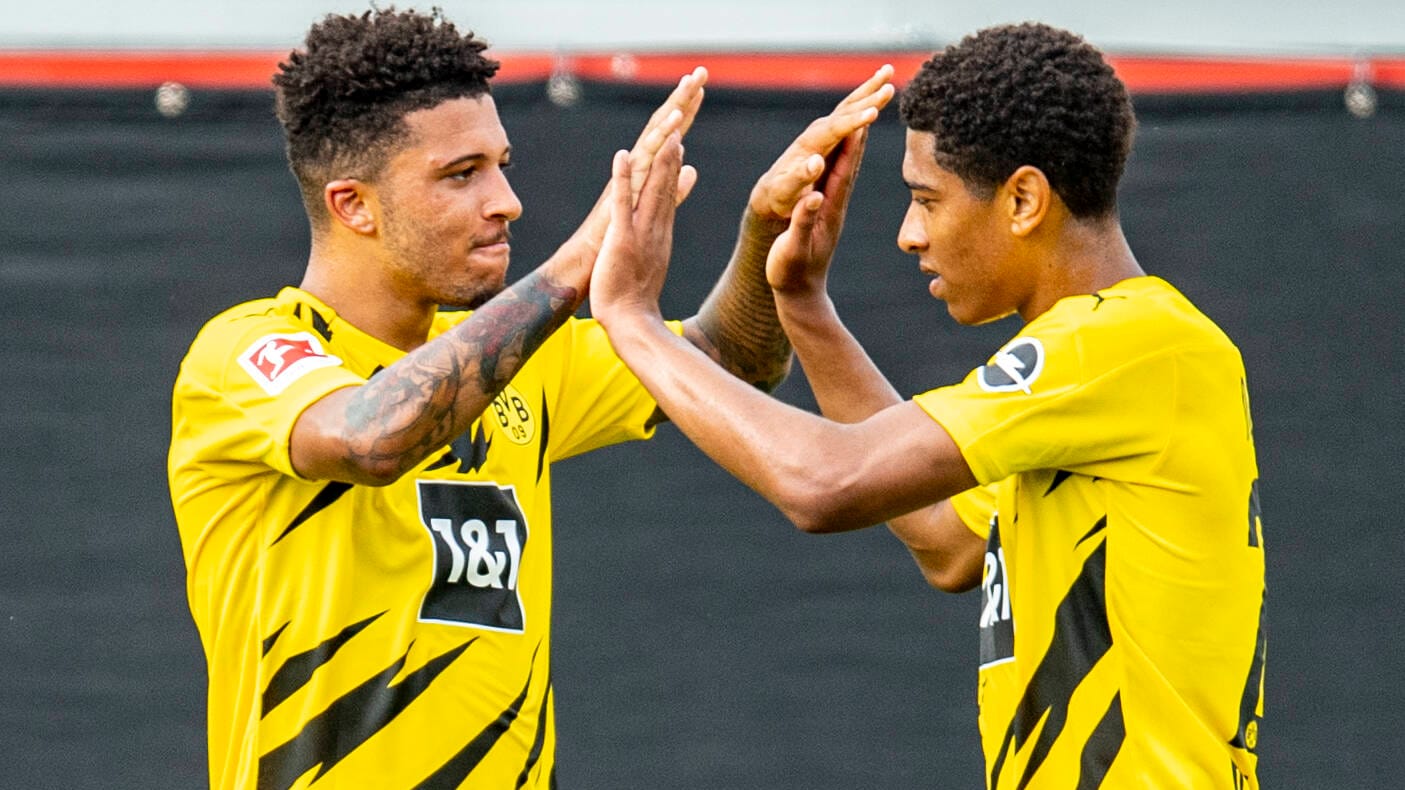 Zwei Engländer beim BVB: Jadon Sancho (l.) und Jude Bellingham.