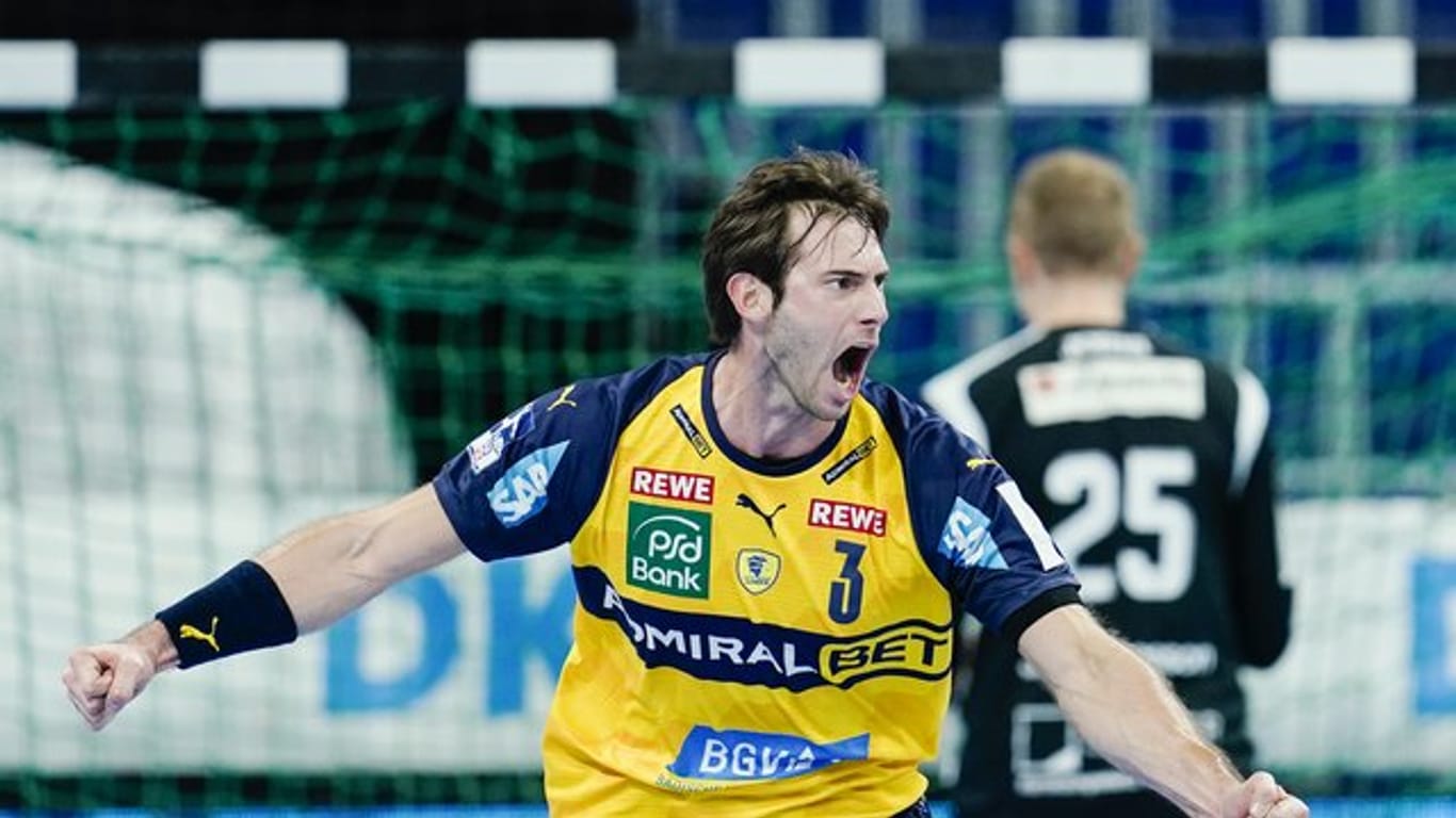 Uwe Gensheimer verteidigte mit den Rhein-Neckar Löwen die Tabellenführung der Handball-Bundesliga.