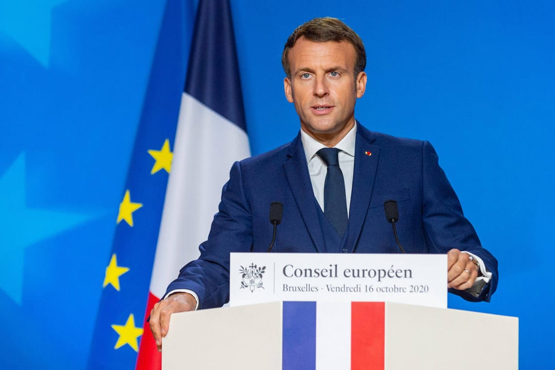Emmanuel Macron: Der französische Staatschef kritisiert Aussagen Kramp-Karrenbauers.