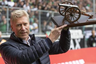Bundesliga-Legende: Uwe Rahn, hier bei einer Ehrung im Gladbacher Borussia-Park 2019.